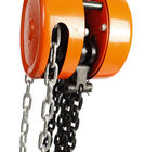 HSZ-E گرد نوع دستی زنجیره بلوک 2 تن OEM دست زنجیره ای بالابر، نارنجی